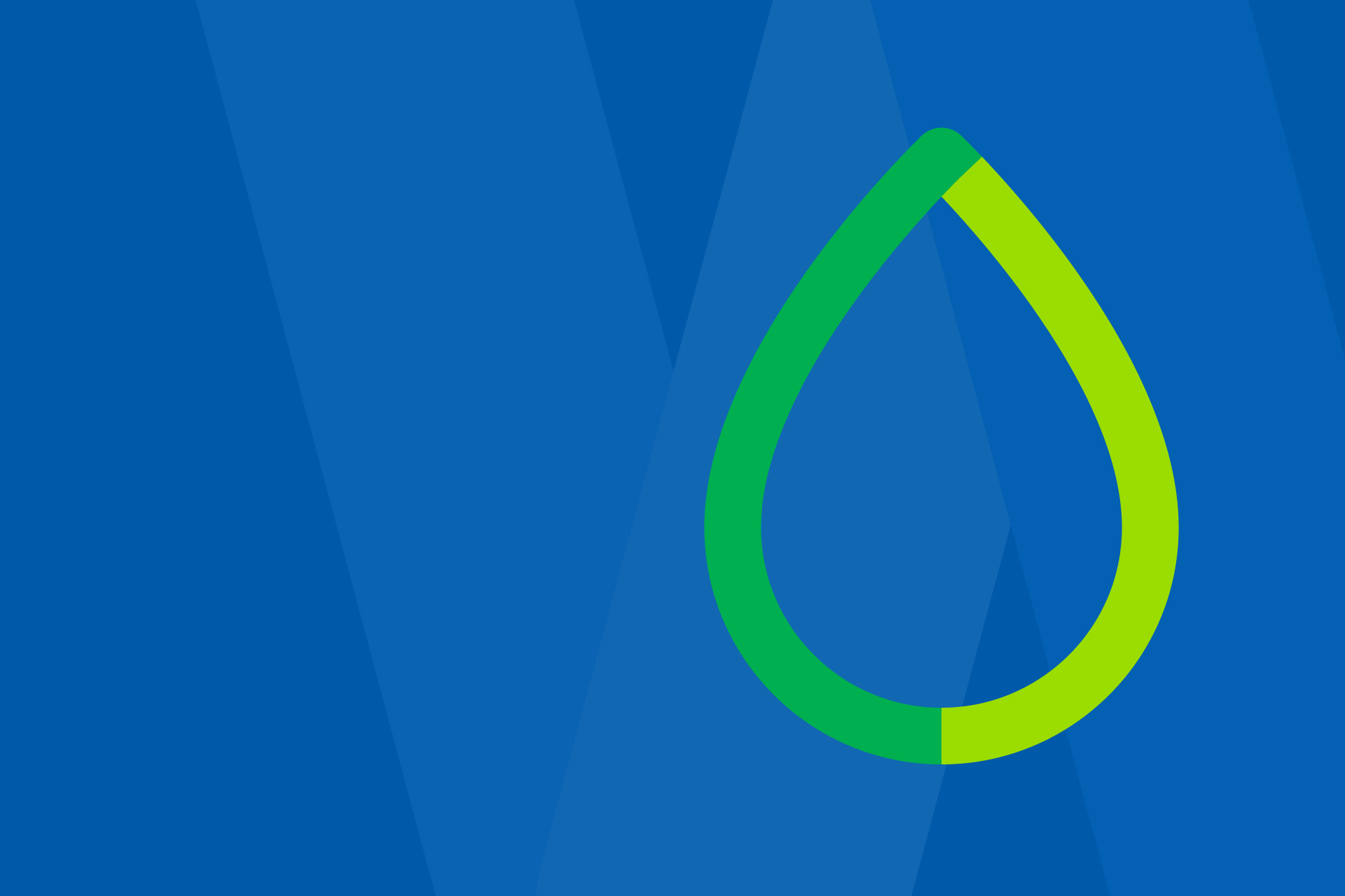 Blauer Hintergrund mit Symbol eines Wassertropfens